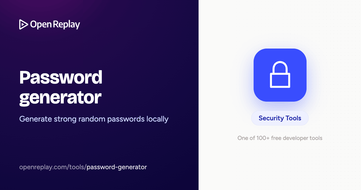 Password generator | OpenReplay